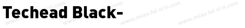 Techead Black字体转换